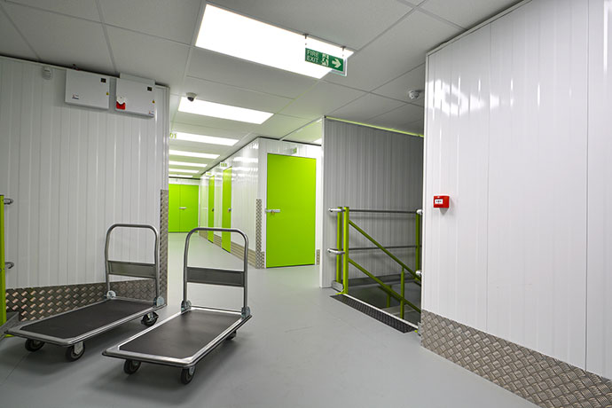 Inside area of Key2Space with the inclusion of trolleys